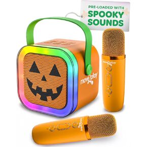 Move2Play, Mini Karaoke Machine for Kids | Includes 20+ Kid Songs | 2 Microphones | Connect with Bluetooth | 2, 3, 4, 5+ Year Old Gift & Birthday Present | Girls, Boys, & Toddler in Kuwait