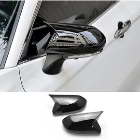 BOYUER 2PCS Car Side Rear View Mirror Guard Cover Caps Trims Exterior Decoration Accessories for Toyota Camry 2018-2025 (Piano Black) in Kuwait