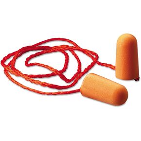 3M 1110 Tekk Protection Corded Foam Earplugs, Orange, 100-Pair in Saudi Arabia