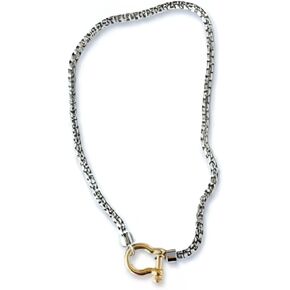 Bloomstone,18K Gold Plated Stainless Steel Necklace for Women – Hypoallergenic, Non-Tarnish Gold Link Chain, Everyday Stainless steel jewelry, Adjustable Layering Necklace in Saudi Arabia