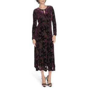 Tommy Hilfiger Women's Long Sleeves Keyhole Neck Midi Dress in Saudi Arabia