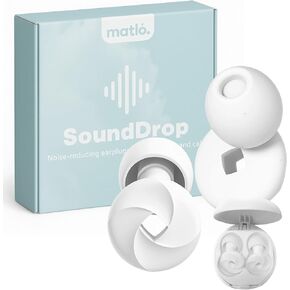 SoundDrop by Matló – Reusable Noise-Reducing Earplugs for Sleep, Focus & Sound Sensitivity – Soft Silicone + Compact Case in Saudi Arabia