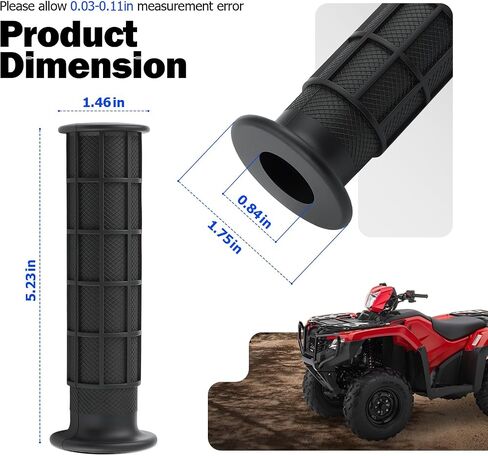 أسود المقود القبضات المقود نهاية الحرس 2007-2024 لهوندا TRX250 TRX420 TRX500 TRX520 TRX680 53165-HP5-600 in Saudi Arabia