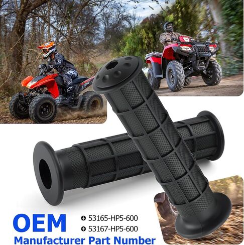 أسود المقود القبضات المقود نهاية الحرس 2007-2024 لهوندا TRX250 TRX420 TRX500 TRX520 TRX680 53165-HP5-600 in Saudi Arabia