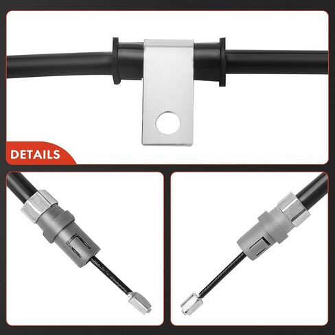 A-Premium Rear Driver and Passenger Side Parking Brake Cable Assembly Compatible with Chevrolet & Saturn Models: Malibu 2006/2008, Aura 2007-2009, 2-PC Set - Replace# 25812190, 15932143 in Saudi Arabia