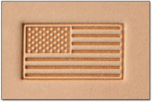 1/2 بوصة Craftool Mini 3D Stamp American Flag Tandy Leather 8813-00 in Saudi Arabia