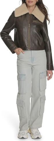 Levi's womens Women's Faux Leather Aviator Jacket in Saudi Arabia