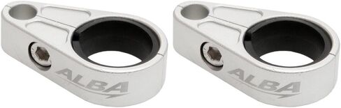 ATV Billet Brake Line Clamps for Aftermarket Brakelines - Compatible with Honda - Orange (Pair-Set of 2) (6 color options) in Kuwait