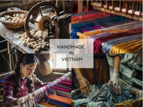 وشاح حريري Humble Hilo مصنوع من الحرير بنسبة 100% ومزيج من الحرير الحقيقي مصبوغ يدويًا بواسطة الحرفيات الإناث in Kuwait