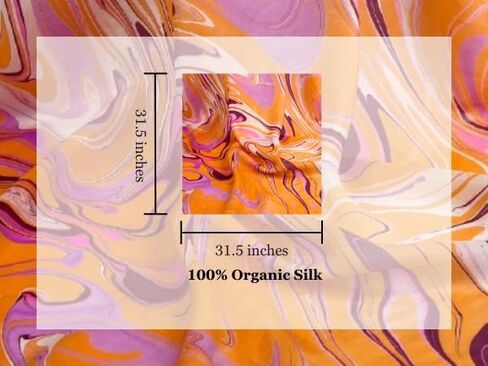 وشاح حريري Humble Hilo مصنوع من الحرير بنسبة 100% ومزيج من الحرير الحقيقي مصبوغ يدويًا بواسطة الحرفيات الإناث in Kuwait