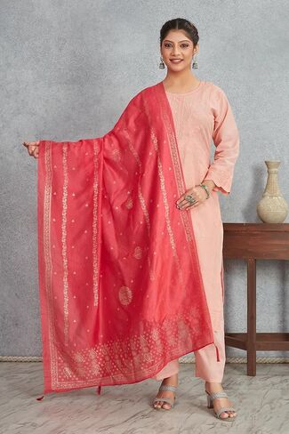 Indian Wedding Ethnic Khari Print Festive Bridal Wear Scarf Shawl Soft Elegant Dupatta For Women (Only Dupatta) in Saudi Arabia