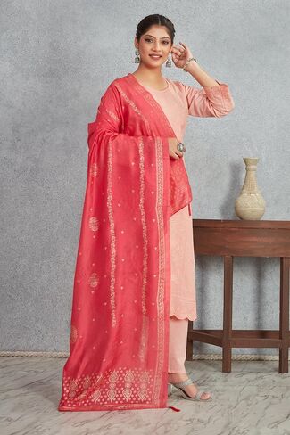 Indian Wedding Ethnic Khari Print Festive Bridal Wear Scarf Shawl Soft Elegant Dupatta For Women (Only Dupatta) in Saudi Arabia