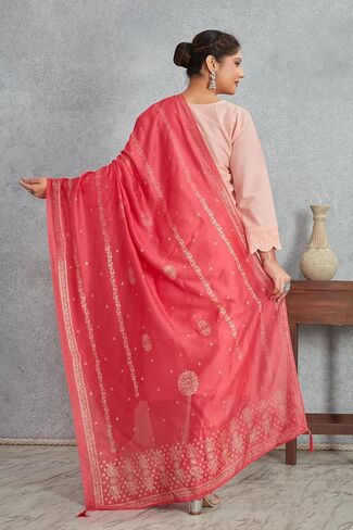 Indian Wedding Ethnic Khari Print Festive Bridal Wear Scarf Shawl Soft Elegant Dupatta For Women (Only Dupatta) in Saudi Arabia