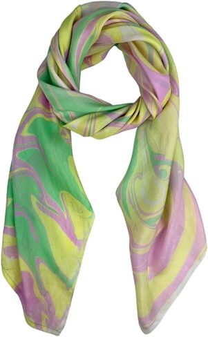 وشاح حريري Humble Hilo مصنوع من الحرير بنسبة 100% ومزيج من الحرير الحقيقي مصبوغ يدويًا بواسطة الحرفيات الإناث in Kuwait