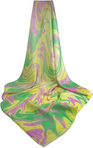 وشاح حريري Humble Hilo مصنوع من الحرير بنسبة 100% ومزيج من الحرير الحقيقي مصبوغ يدويًا بواسطة الحرفيات الإناث in Kuwait