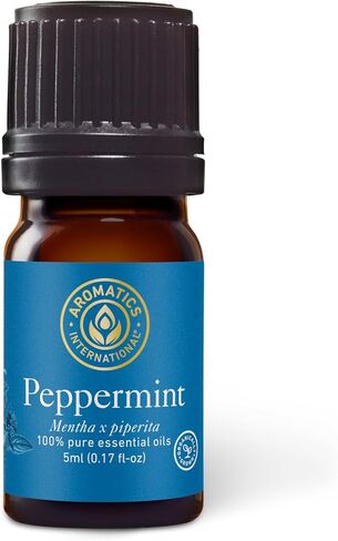 Aromatics International Premium Organic Peppermint Essential Oil 5ml | 100% Pure Essential Oil for Diffusion & Aromatherapy in Saudi Arabia