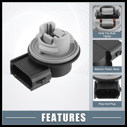 Rear Brake Stop Turn Signal Light Bulb Socket Holder 2U5Z-13411-DA 2U5Z13411DA for Ford F-150 2009-2014 Black (Set of 2) Durable Material in Saudi Arabia