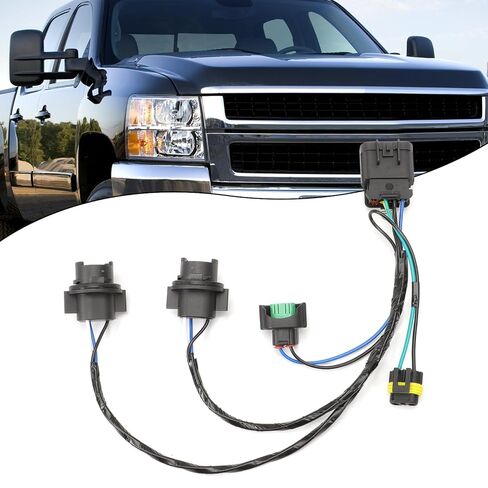 2 قطعة تسخير الأسلاك الأمامية متوافق مع سيلفرادو 1500 2500 HD 3500 HD 2008-2014 تسخير الأسلاك الأمامية يحل محل 15841609 25962806 645-745 in Kuwait