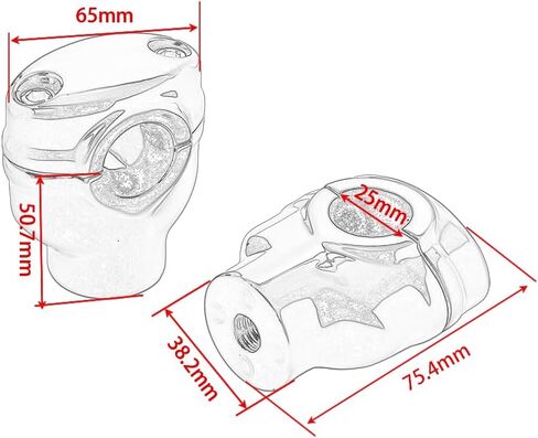 3'' Rise 1" Motorcycle Handlebar Riser Clamp Mount For Harley Sportser Dyna Touring Softail Models O.D. 1-1/2'' in Kuwait