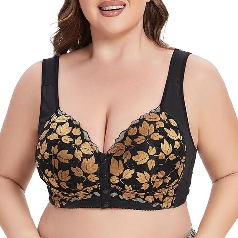 حمالة صدر نسائية بمقاس كبير مع زر أمامي مع أشرطة كتف واسعة in Kuwait