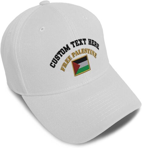 Speedy Pros Baseball Caps for Men & Women Embroidered Free Palestine Flag Embroidery Ladies & Men Baseball Hats Acrylic in Saudi Arabia