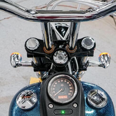 Wsays CNC Handlebar Riser Bushings Solid Billet Aluminum Compatible with Harley Sportster XL 1984-2022, Fit Softail FXR 1984-2017 Fit Dyna FXDL/I FXDWG/I 1993-2017, Chrome in Saudi Arabia