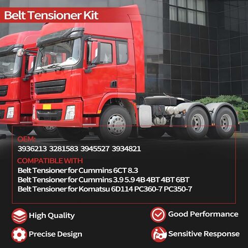 3936213 Belt Tensioner for Cummins 6CT 8.3 for Komatsu 6D114 PC350-7 PC360-7 in Saudi Arabia