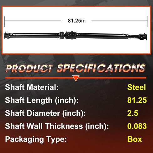 Rear Drive Shaft Driveshaft Assembly Fit for Toyota Tundra 2005-2006 V8 4.7L 4WD Crew Cab Pickup only OE# 936718,3710034130 in Saudi Arabia
