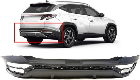 FitParts Compatible with Hyundai Tucson 2022-2024 Rear Bumper Cover. New, Primed. Without Park Assist Sensor Cut-out, For USA Built SE & SEL Models HY1100251 86612CW000 in Saudi Arabia