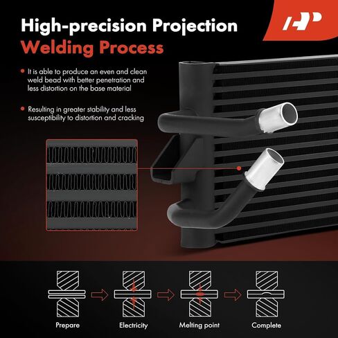 A-Premium Transmission Oil Cooler Compatible with BMW 530e 2018-2023, 530e xDrive, 530i xDrive, 540i, 540i xDrive, 740i, 740i xDrive, 840i, 840i Gran Coupe, 840i xDrive, 840i xDrive Gran Coupe in Saudi Arabia
