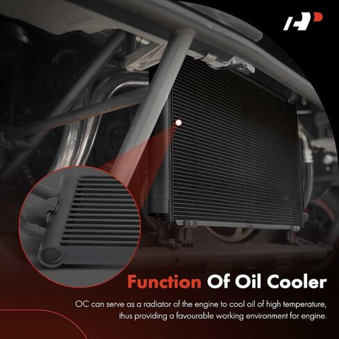 A-Premium Transmission Oil Cooler Compatible with BMW 530e 2018-2023, 530e xDrive, 530i xDrive, 540i, 540i xDrive, 740i, 740i xDrive, 840i, 840i Gran Coupe, 840i xDrive, 840i xDrive Gran Coupe in Saudi Arabia