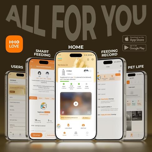 Automatic Cat Feeder with Camera, 2k HD Video Night Vision, 5G Pet Feeder with 2-Way Audio, Cat Food Dispenser with Low Food Alert and Blockage Sensor, Non-Subscription Version in Kuwait