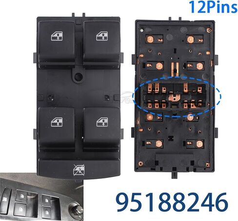 12Pins Front Left Driver 95188246 Electric Power Electric Master Window Switch 1Pcs in Saudi Arabia