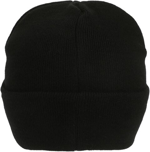 Mickey Mouse Mickey Embroidery Black Acrylic Knit Standard Cuff Beanie in Saudi Arabia