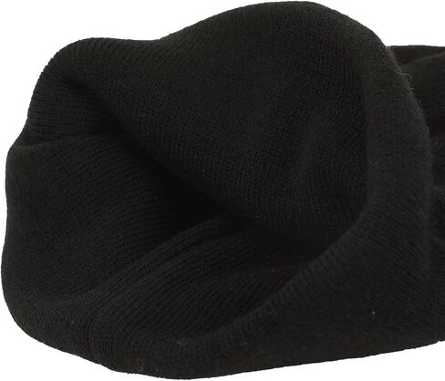 Mickey Mouse Mickey Embroidery Black Acrylic Knit Standard Cuff Beanie in Saudi Arabia