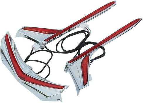 TCMT طرف الحاجز الخلفي تشغيل الفرامل شرائط إضاءة LED عمودية مناسبة لموديلات Honda Goldwing GL1800 & F6B 2012-2017 (شرائط الضوء الخلفية وطرف الحاجز الخلفي) in Saudi Arabia