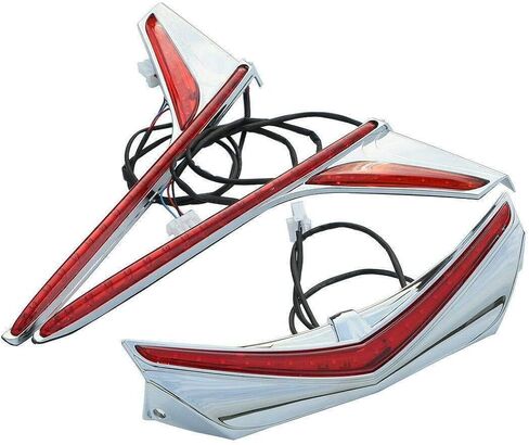 TCMT طرف الحاجز الخلفي تشغيل الفرامل شرائط إضاءة LED عمودية مناسبة لموديلات Honda Goldwing GL1800 & F6B 2012-2017 (شرائط الضوء الخلفية وطرف الحاجز الخلفي) in Saudi Arabia