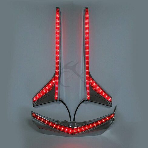 TCMT طرف الحاجز الخلفي تشغيل الفرامل شرائط إضاءة LED عمودية مناسبة لموديلات Honda Goldwing GL1800 & F6B 2012-2017 (شرائط الضوء الخلفية وطرف الحاجز الخلفي) in Saudi Arabia
