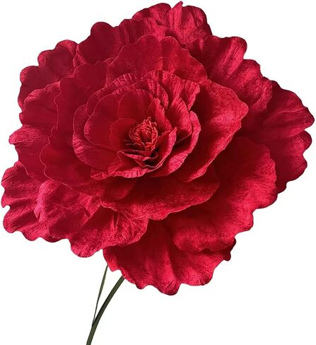 Giant Rose Flowers Huge Artificial Flowers Velvet Peony Fake Flower Creative Gift Handmade Rose for Wedding Anniversary, Valentine's Day, Mother's Day Wedding Display in Saudi Arabia