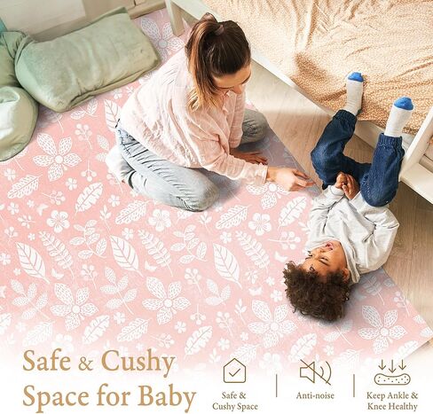 Premium Exercise & Baby Foam Play Mats - Stylish & Large Non-Toxic Puzzle Floor Mat - 6 Tiles - Spacious 6ft x 4ft - Peel-Resistant Reinforced Ver. - Soft, Thick, Waterproof - Tranquil Gray in Kuwait