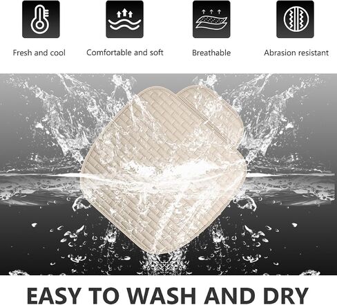 Car Seat Cover for Rear Seats, Comfortable Linen Seats Cushion Pad Mat with Storage Pockets, Anti-Slip Breathable Bottom Long Rear Seat Cover Protector for SUV Truck Van (Black) in Saudi Arabia