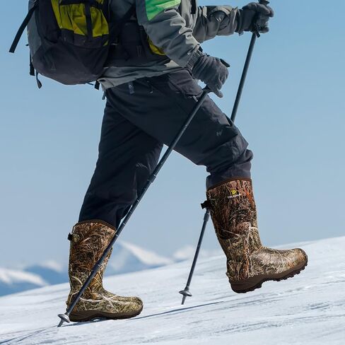 أحذية صيد 6 مم للرجال، أحذية مطاطية معزولة مقاومة للماء، توفر الدفء والحماية للصيد في الهواء الطلق (معزولة 800 جرام) in Kuwait