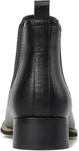 Cowboy Boots For Men Square Toe Ankle Western Boots Retro Slip On Chelsea Boot Casual Dress Boot in Kuwait
