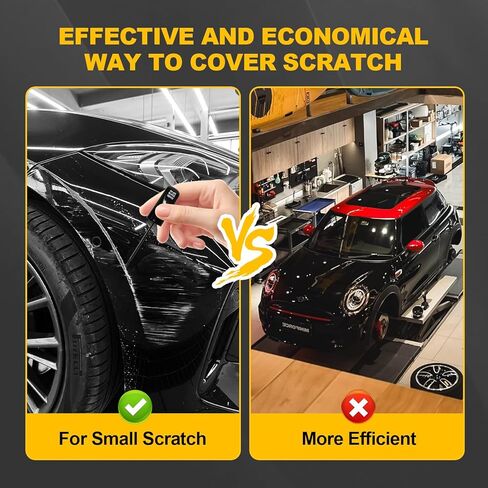 Touch Up Paint for Cars 2-in-1 Scratch Repair Pen Quick-Dry, Seamless Color Match, Automotive Scratch Remover Kit for Flawless Coverage (Black) in Kuwait