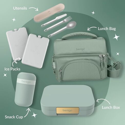 Bentgo Modern - Adult & Teen Bento Lunch Box; 3-4 Compartments, Leak-Resistant, 5.5 Cup Capacity/44 fl oz, Improved Locking Clips, Reusable, BPA-Free, Dishwasher/Microwave Safe Tray (Dark Gray) in Saudi Arabia