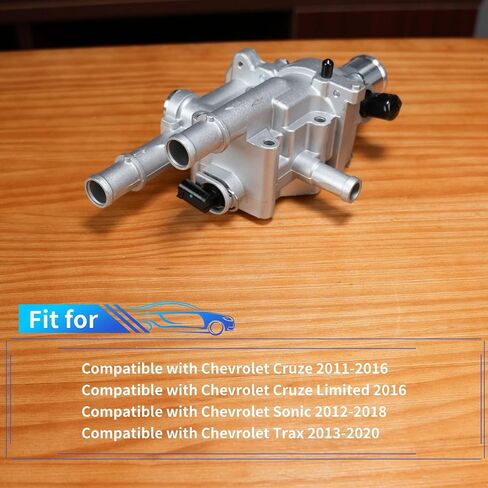 Rldym Aluminium Engine Coolant Thermostat Housing Assembly with Sensor Gasket 25199824 25192228 for Chevrolet Cruze 2011-2016, Chevy Sonic 2013-2018, Chevy Trax 2013-2018 Replace 2519-2228, 55564890 in Saudi Arabia