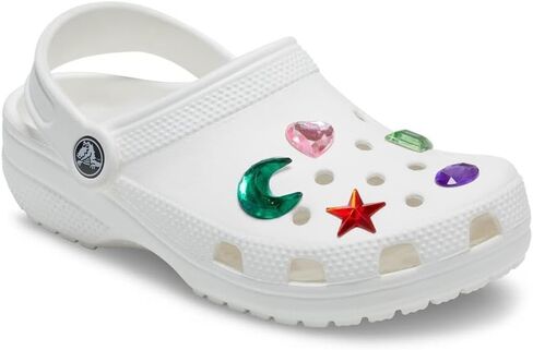 Crocs™ Jibbitz Charms مرتفعة - تصميمات متعددة الاستخدامات للفتيات والفتيان - هيكل صناعي وصناعي - أحجار كريمة مرتفعة مرتفعة - 5 عبوات مقاس واحد مقاس واحد in Saudi Arabia