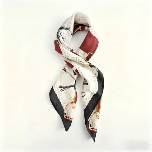 KING SILK 100% 22 Momme Silk Feeling Head Scarf Women's Fashion Square Neck Satin Scarfs for Bag Hair Scarves Gift in Saudi Arabia