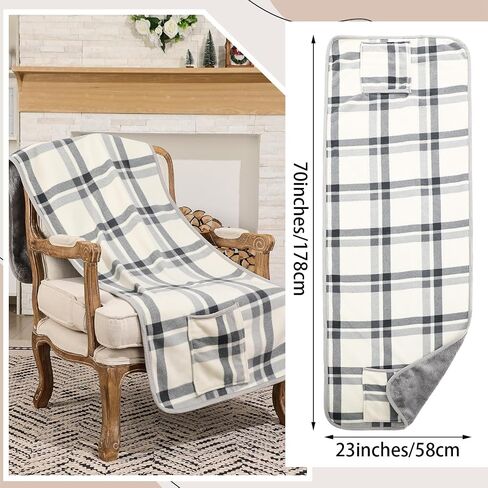 Ramede Fleece Wrap Shawl for Women with Large Front Pockets Wearable Blanket Winter Poncho Wrap Shawl Cape Women Warm Gifts in Saudi Arabia