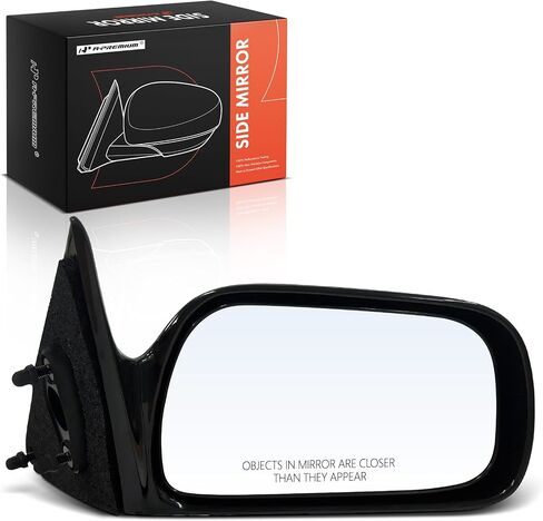 A-Premium Passenger Side Power Door Mirror - Compatible with Toyota Camry 1997 1998 1999 2000 2001 - Non-Heated, Non-Folding, Black Outside Rear View Mirror - Replace# 8791033150C0 in Saudi Arabia